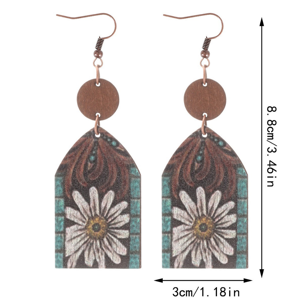 Earedge - Western Floral Arch Earrings