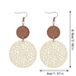 Earedge - Round Filigree Drop Earrings