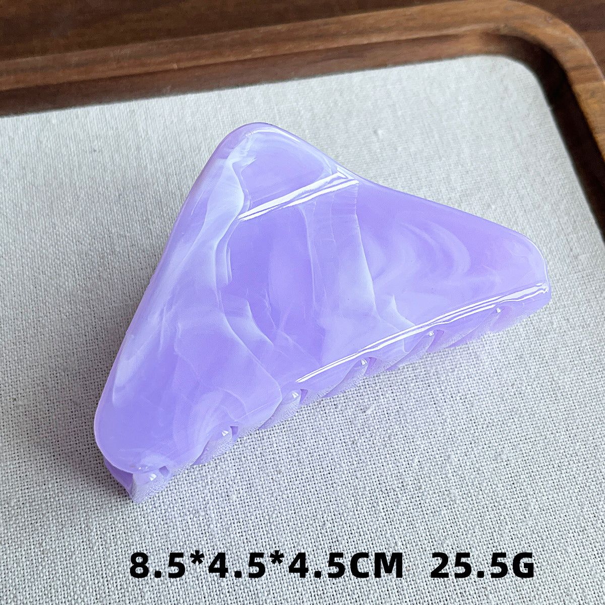 亚马逊塑料热销 高级感简约几何三角形女生后脑勺发饰发夹鲨鱼夹