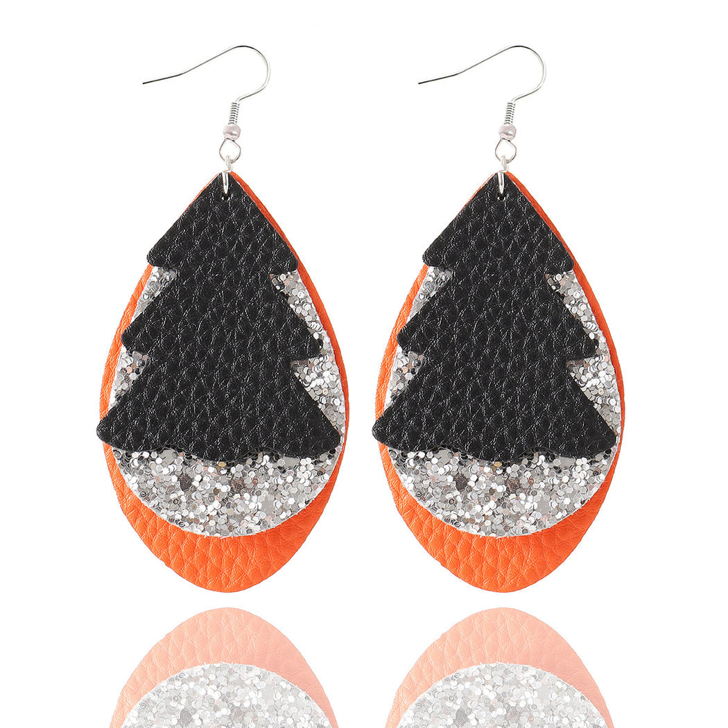Earedge - Christmas Snowman Drop Earrings