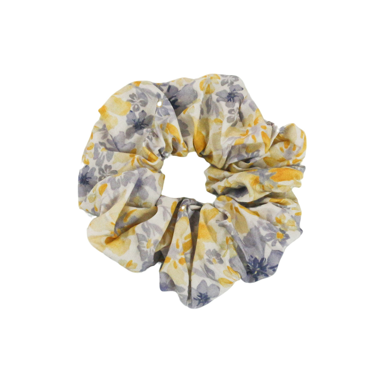 法式油画风碎花大肠发圈清新布艺印花少女扎头发皮筋发饰货源批发