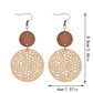 Earedge - Round Filigree Drop Earrings