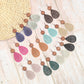Earedge - Colorful Cutout Teardrop Earrings