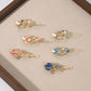 Celestial cat hair clip set detail