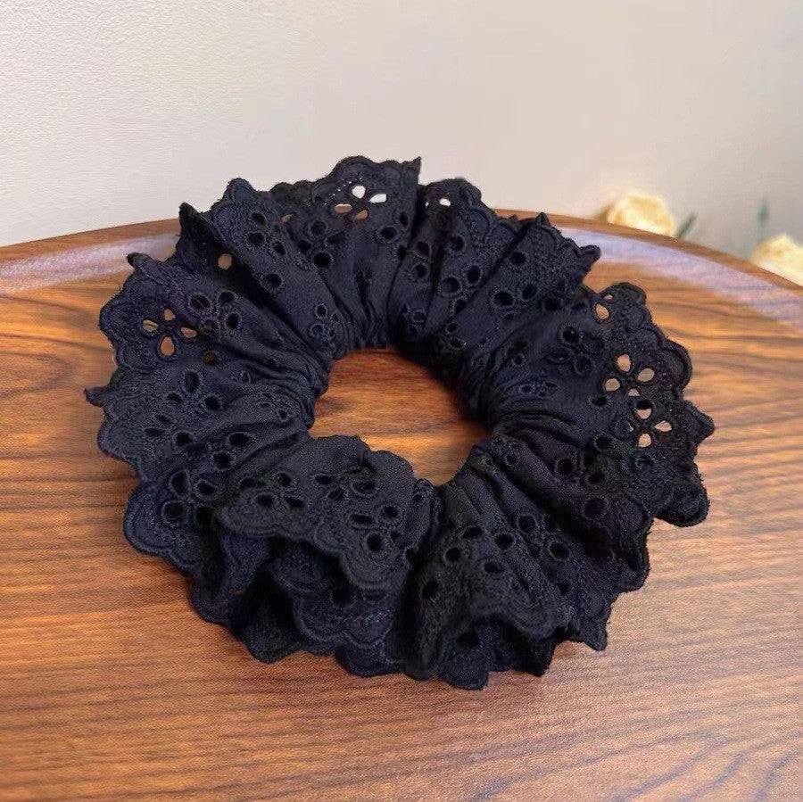 GIFTY - Lace Hollow Out Floral Lace Scrunchies