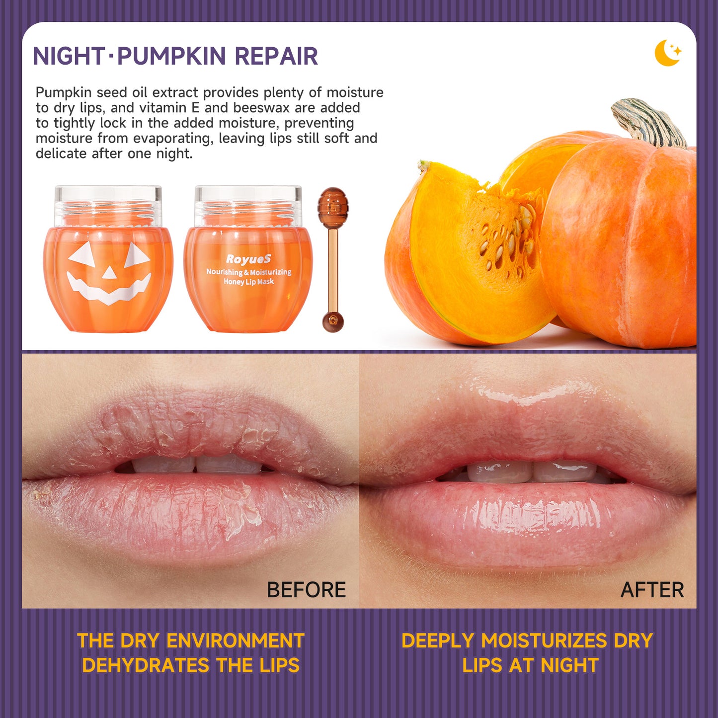 Royues - HONEY PUMPKIN LIP MASK COFFRET