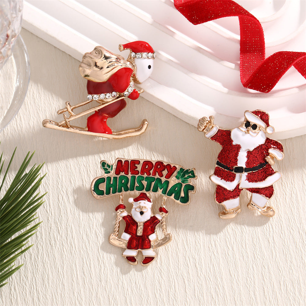 Brovia - Christmas Character Icon Brooch
