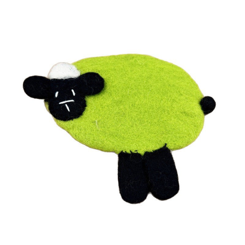Feltery - Sheep Figure Round Coaster