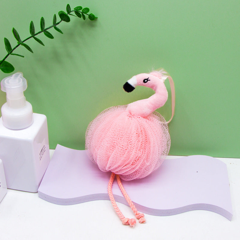 PAPO - Flamingo-Shaped Bath Pouf