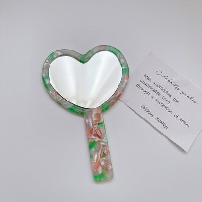 Mirroray - Heart-Shaped Acetate Hand Mirror