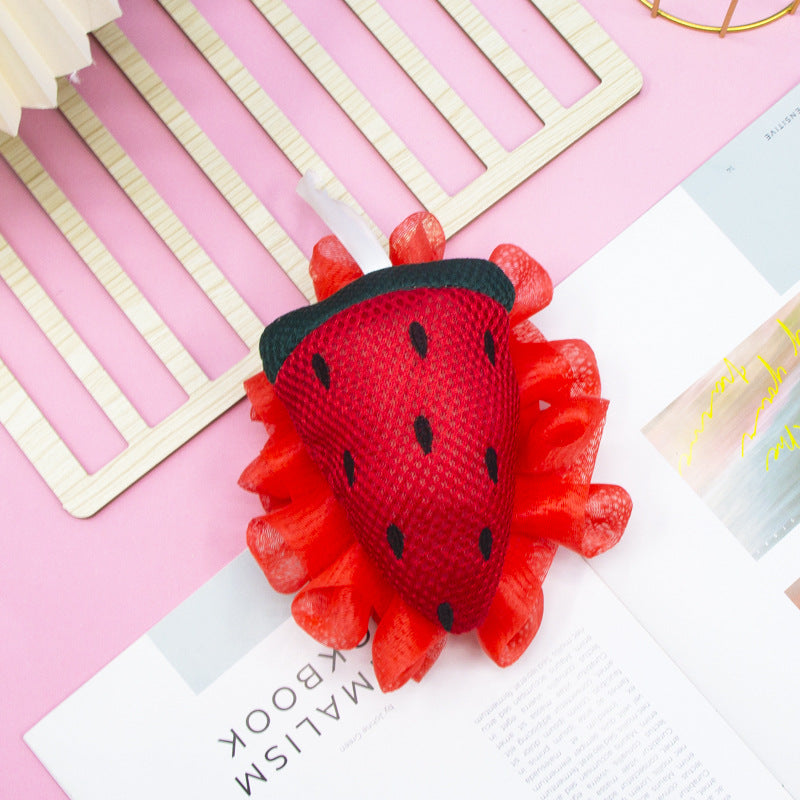 PAPO - Cute Fruit-Shaped Bath Pouf