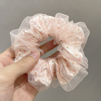 GIFTY -  Double-Layer Mesh Daisy Scrunchies