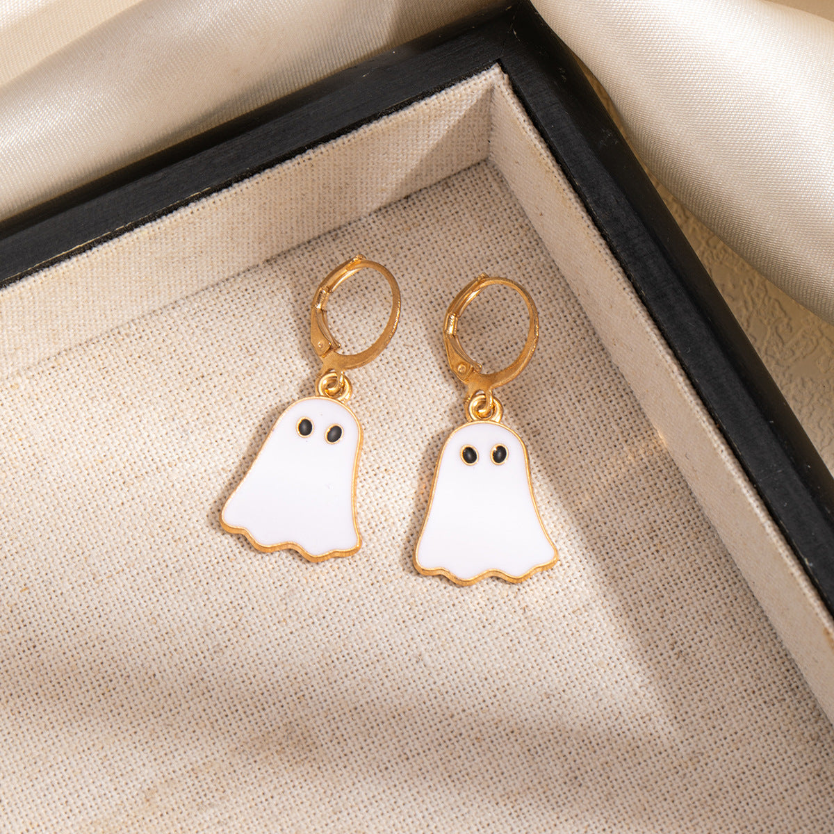 Earedge - Halloween Spooky Motif Drop Earrings