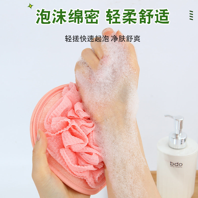 现货沐浴球不易散加大号洗澡浴花球超柔起泡双面女士用洗澡搓澡巾