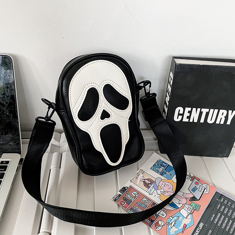 Bacio - Quirky Ghost Skull Crossbody Shoulder Bag