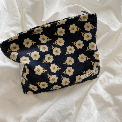 Bacio - Corduroy Plum Blossom Cosmetic Bag