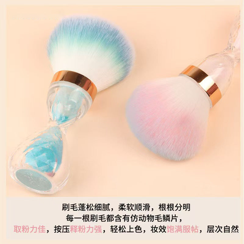沙漏美甲粉尘刷蘑菇头化妆刷单支散粉腮红刷美妆工具批发清洁刷头