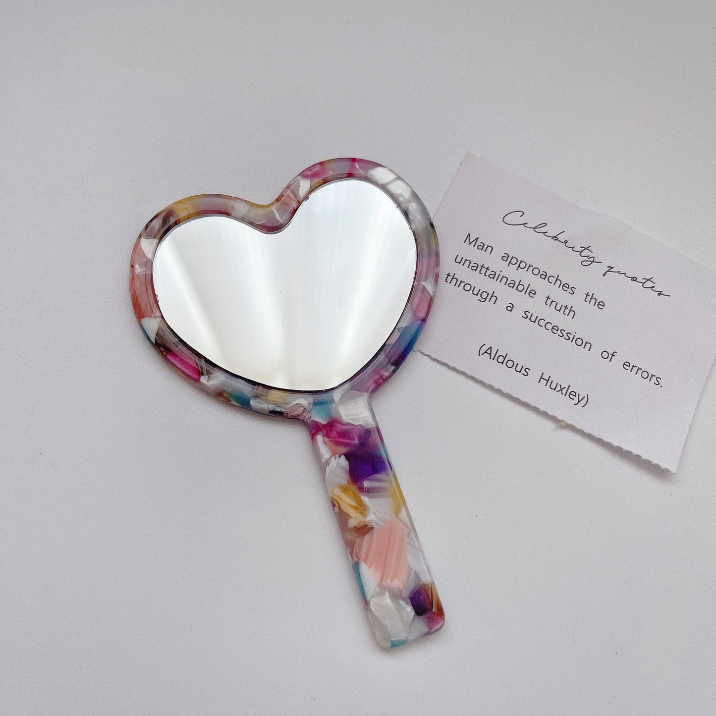 Mirroray - Heart-Shaped Acetate Hand Mirror