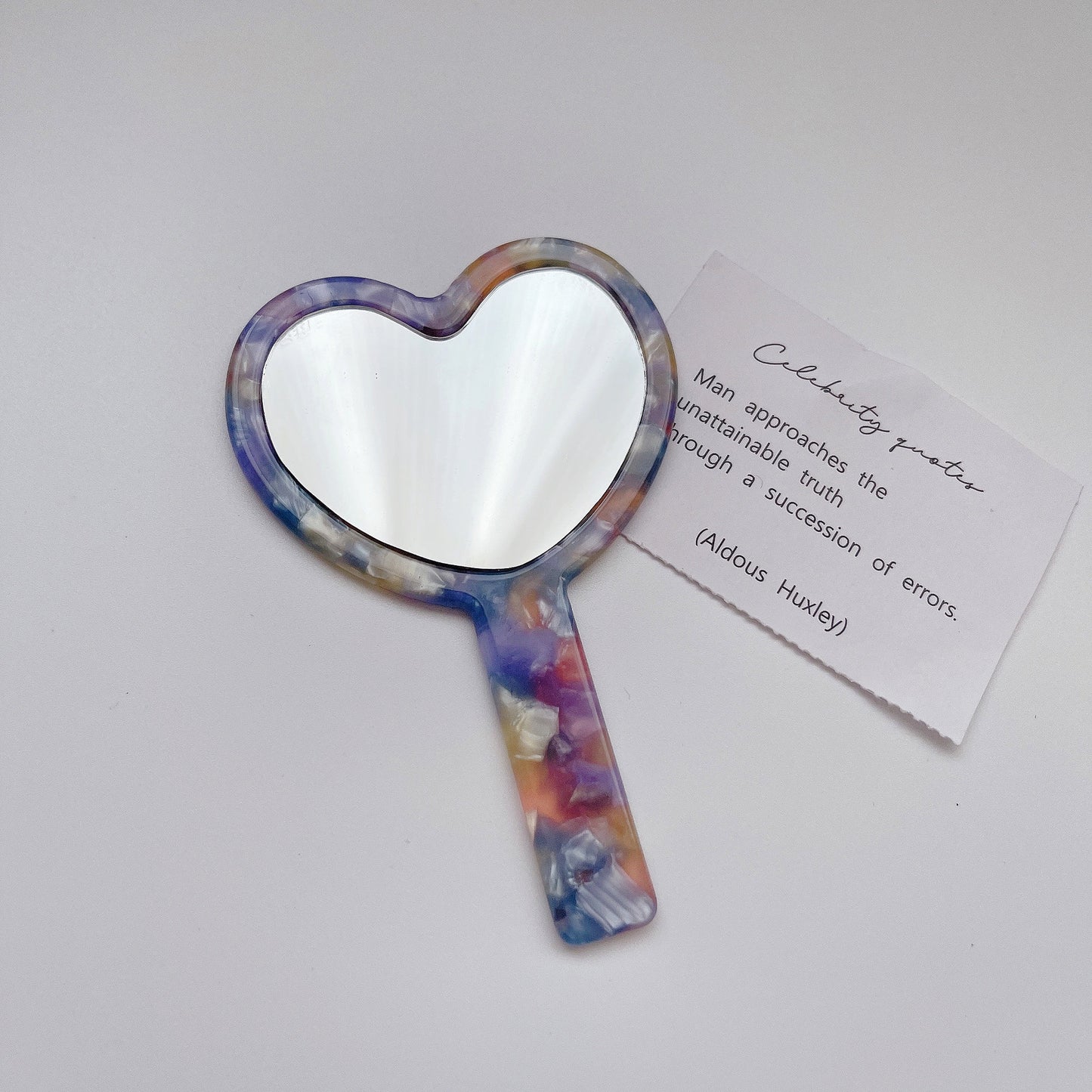 Mirroray - Heart-Shaped Acetate Hand Mirror