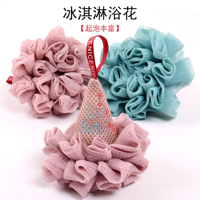 大号沐浴球加密不易散 柔软沐浴花起泡丰富洗澡用品搓澡洗澡浴花