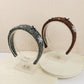秋冬韩系毛绒雪花发箍女水钻珍珠装饰宽边复古氛围感发饰货源批发
