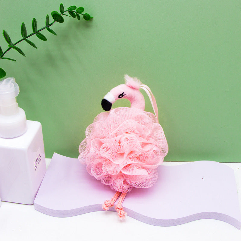 PAPO - Flamingo-Shaped Bath Pouf