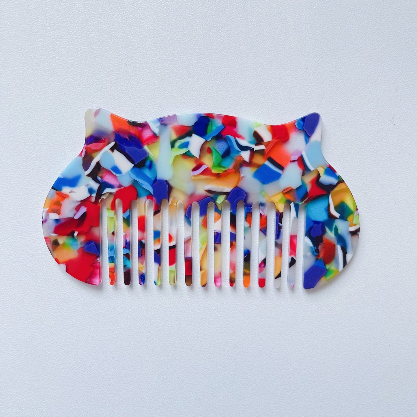 Cat Head Shaped Mini Acetate Comb