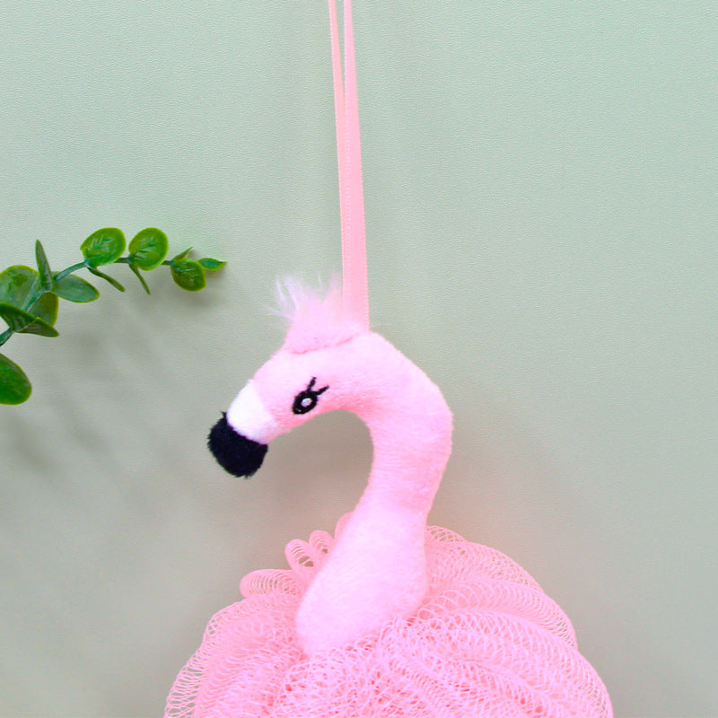 PAPO - Flamingo-Shaped Bath Pouf