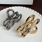 朵薇饰品韩版百搭醋酸合金发夹蝴蝶结中号抓夹简约盘发鲨鱼夹发饰