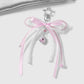 Keypus - Sweet Beaded Bow Star and Moon Keychain