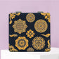 Mirroray - Decorative Flower Print Travel Vanity Mirror
