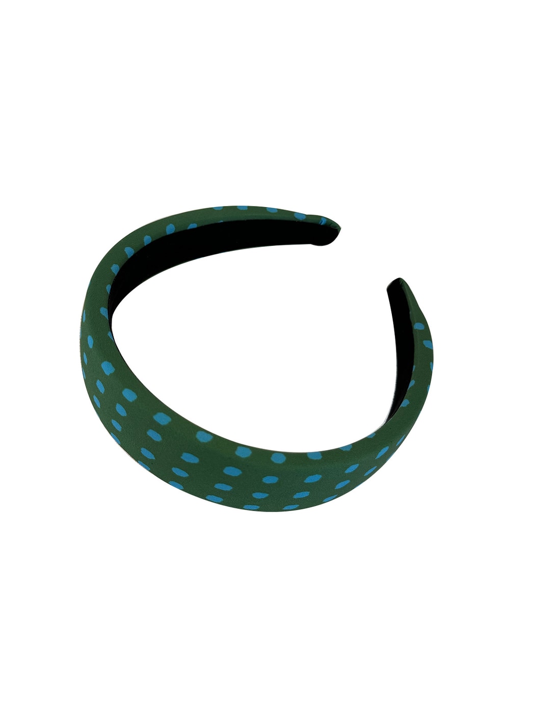 Gifty - Wide Polka Dot Fabric Covered Women's Headband