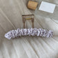 Beau - Ruched Straight Bar Decorative Hair Claw Clip
