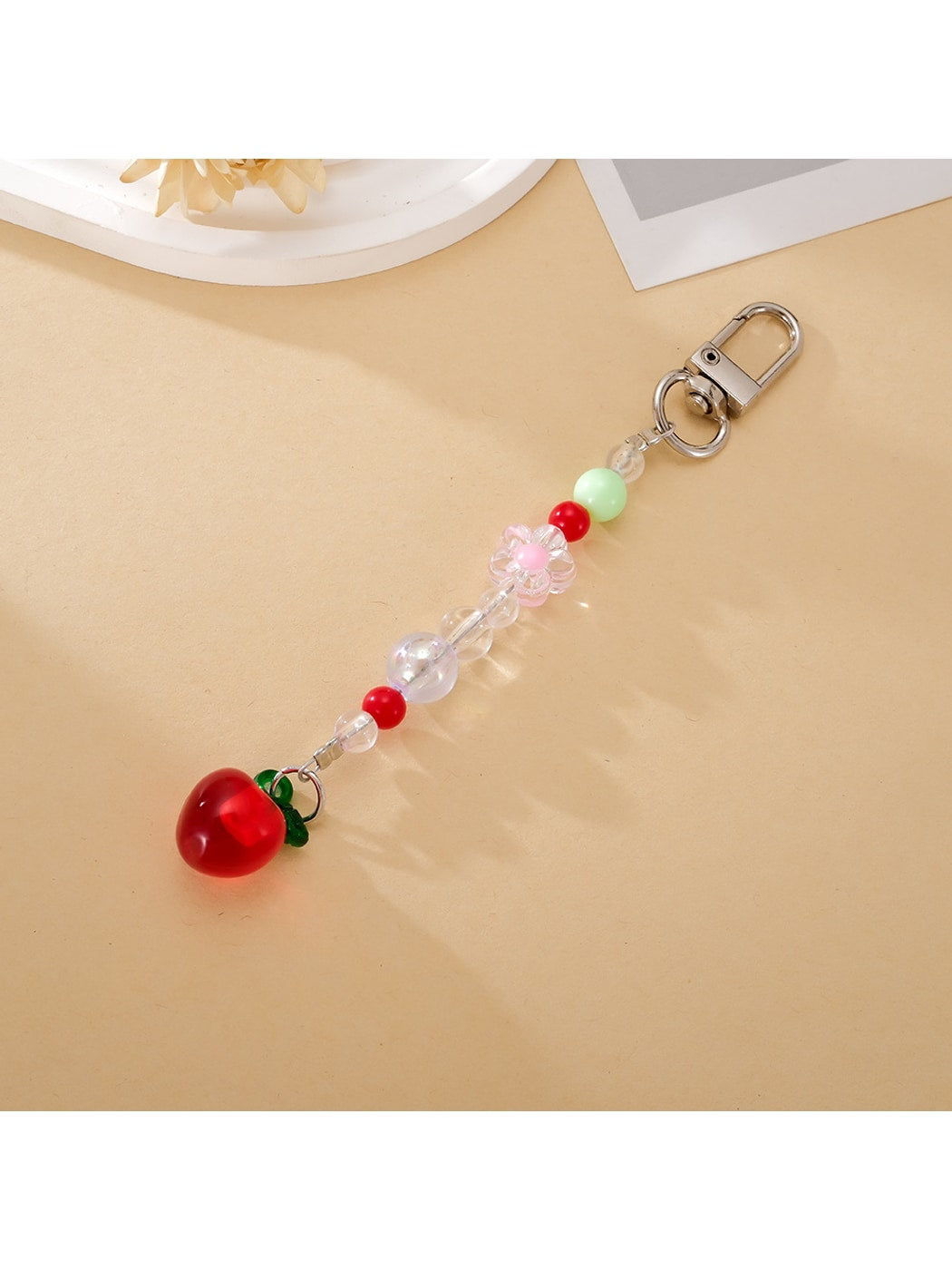 Keypus - Transparent Acrylic Fruit Bag Charm Keychain