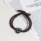 Gifty - Elastic Heart Detail Ponytail Polyester Hair Tie
