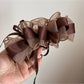 Beau - Sweet Ruffle Bow Fabric Banana Clip