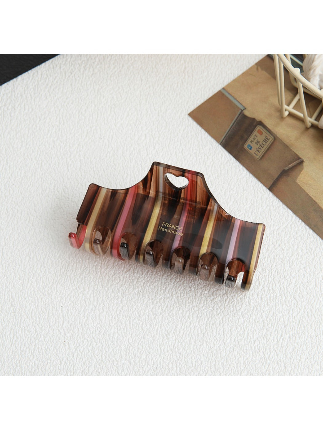 Beau - Chic Striped Claw Clip