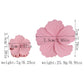 Beau - Matte Flower Shape Plastic Alloy Claw Clip