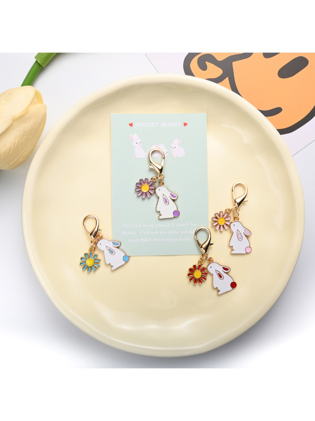 Keypus - Adorable Cartoon Bunny Keychain