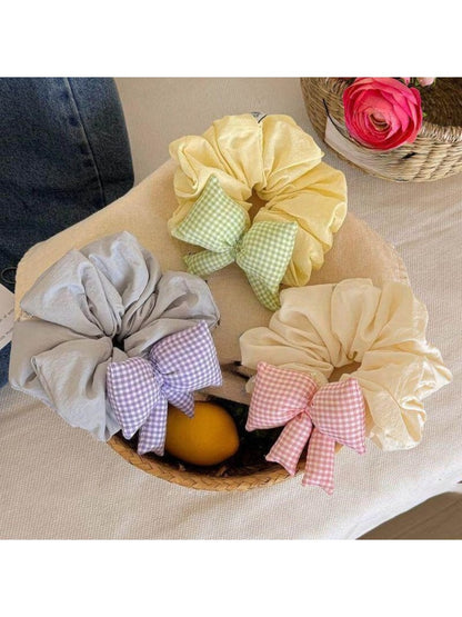 Gifty - Cute Plaid Bow Scrunchie