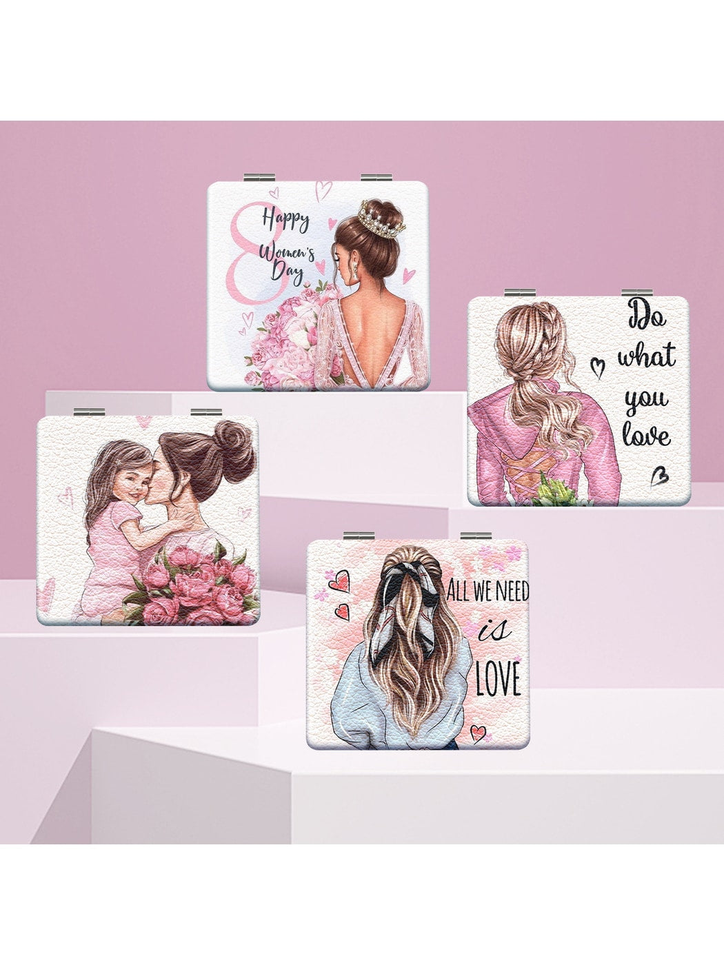Mirroray - Women's Day Theme Makeup Mirror