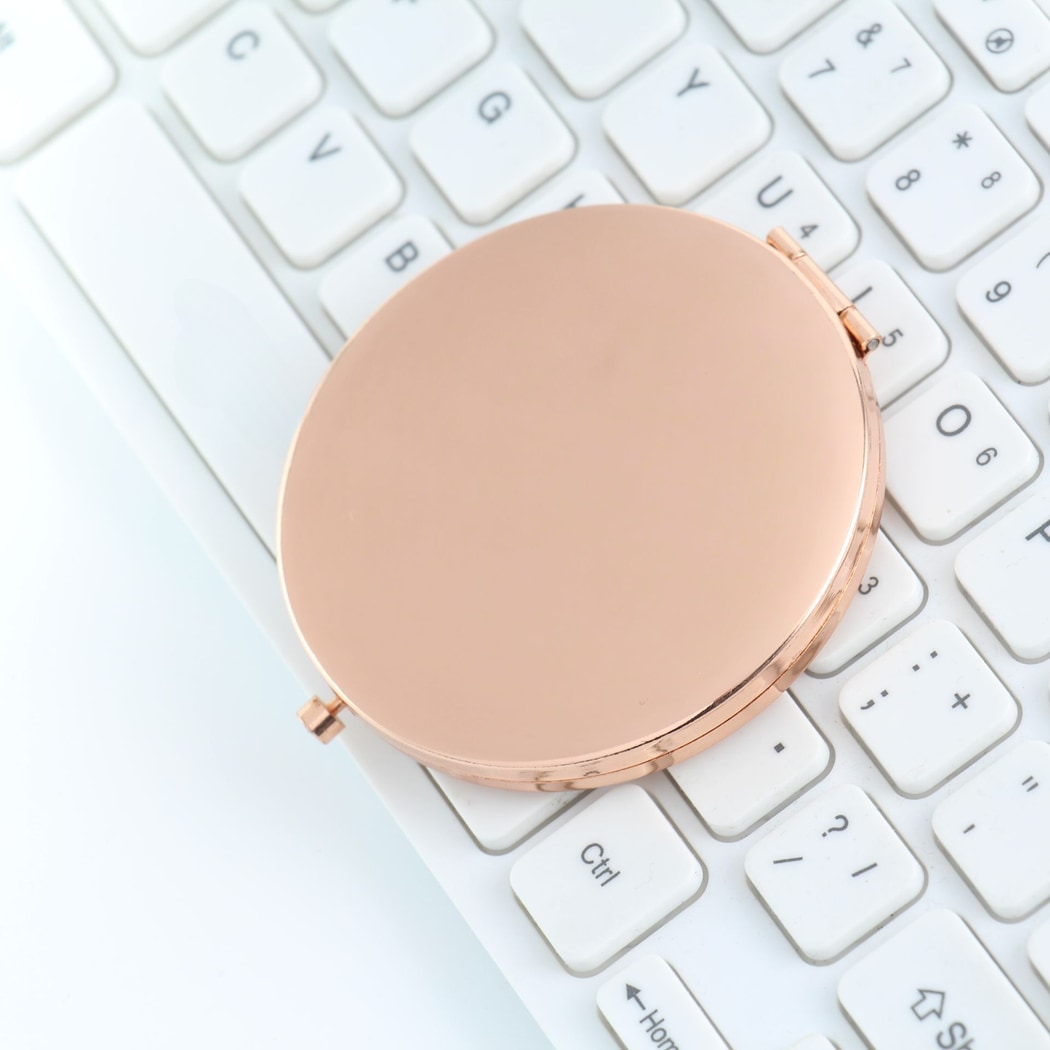 Mirroray - Pastel Toned Round Folding Mirror