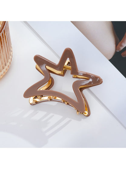 Beau - Minimalist Star Cut Out Claw Clip