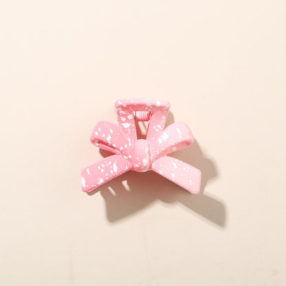 Beau - Gradient Speckled Bow Front Hair Claw Clip
