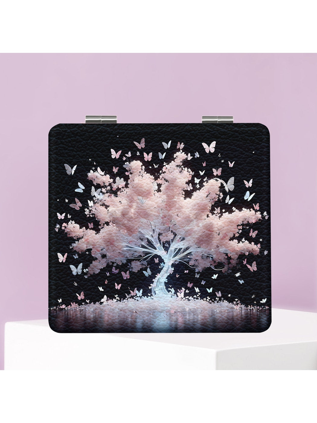Mirroray - Butterfly Tree Pattern Compact Folding Mirror