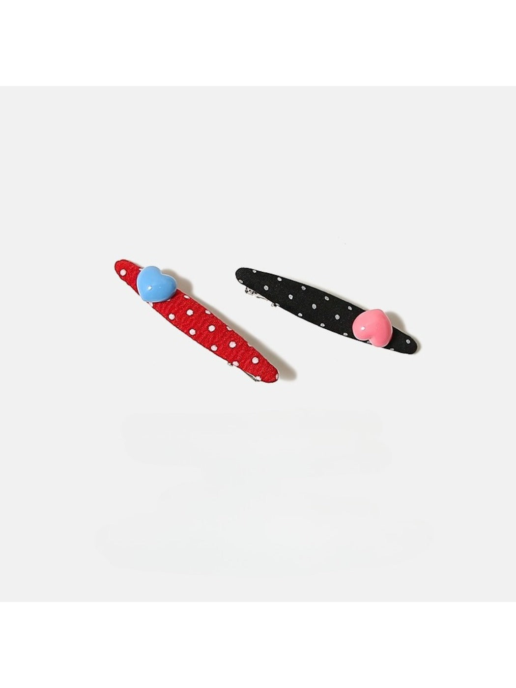 Beau - Valentines Day Polka Dot Heart Hair Clip