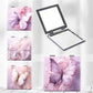 Mirroray - Butterfly Print PU Folding Vanity Mirror