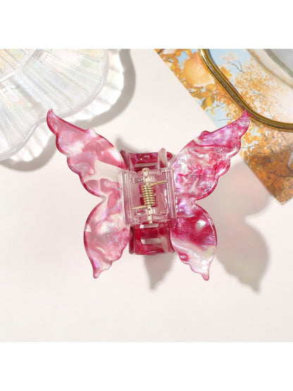 Beau - Iridescent Butterfly Shimmering  Hair Clips