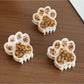 Beau - Acetate Cat Paw Pattern Hair Claw Clip