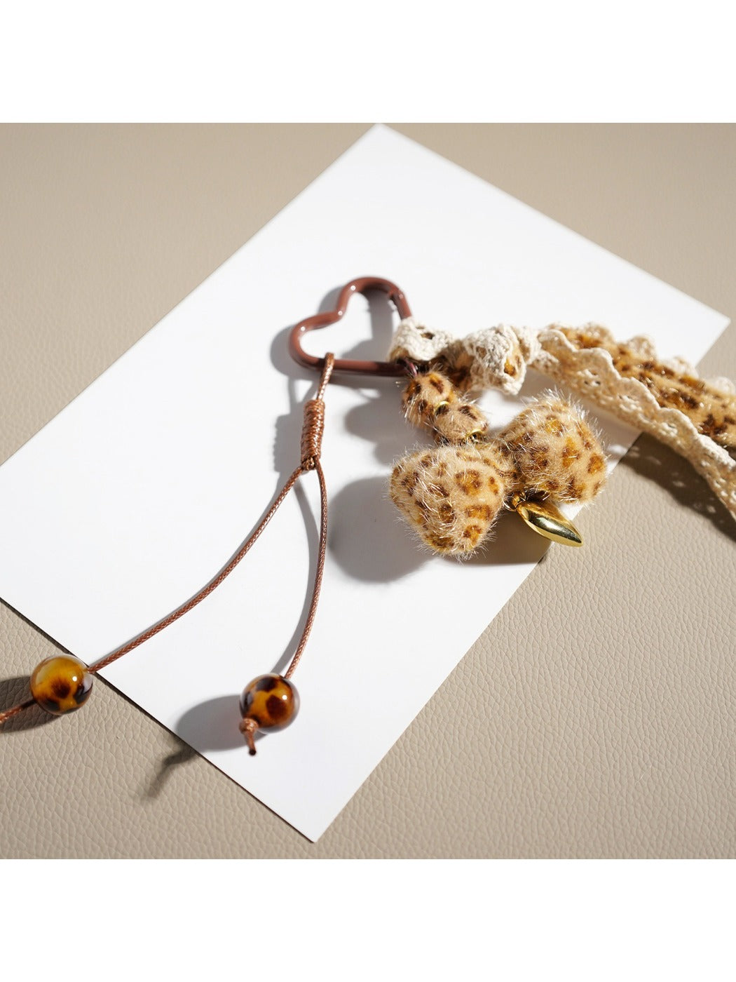 Keypus - Leopard Print Bow Keychain